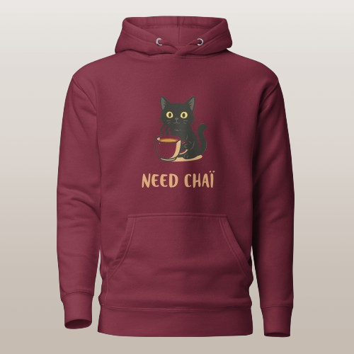 Sweat à capuche unisexe “Thé”